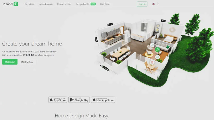 Planner 5D - Creating 3D Renderings for Interior spaces
