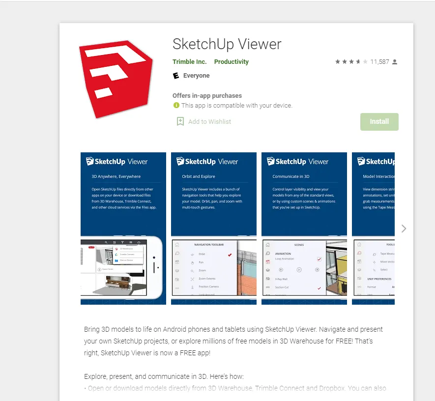 SketchUp Viewer - 3D Design app