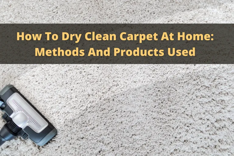 how to dry clean carpet at home