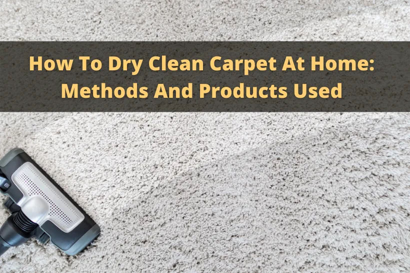 how to dry clean carpet at home