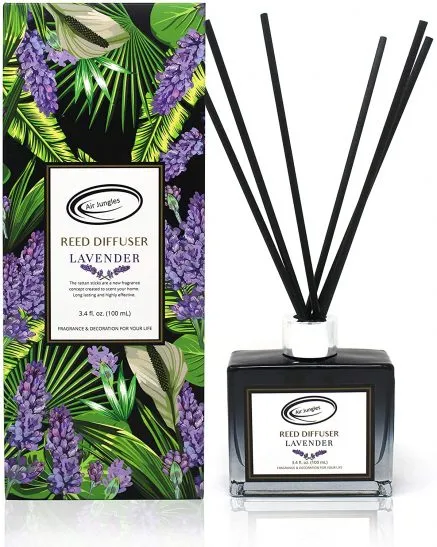 Air Jungles Reed Diffuser Lavender Scent Set Sticks