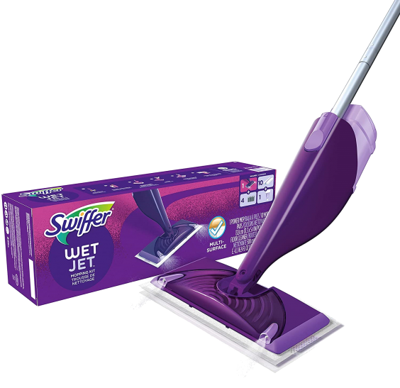 Swiffer Wetjet Starter Kit for Floor Mop Cleaning Garage Floor