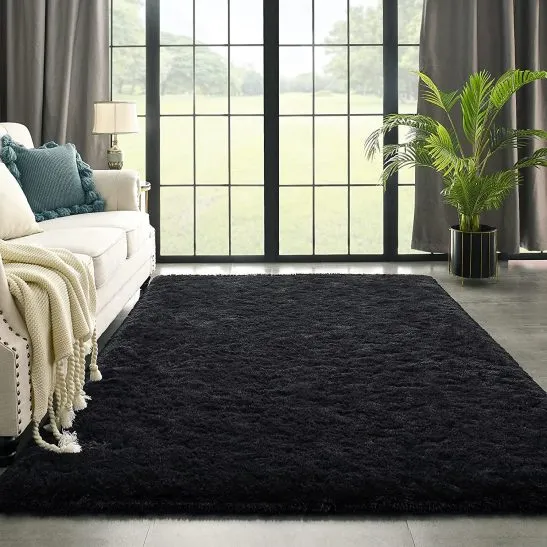 Black Area Living Room Home Decor Carpet