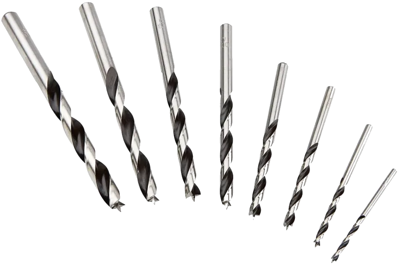 Drill Bits, Brad Point, Chrome Vanadium, 10mm, Fisch