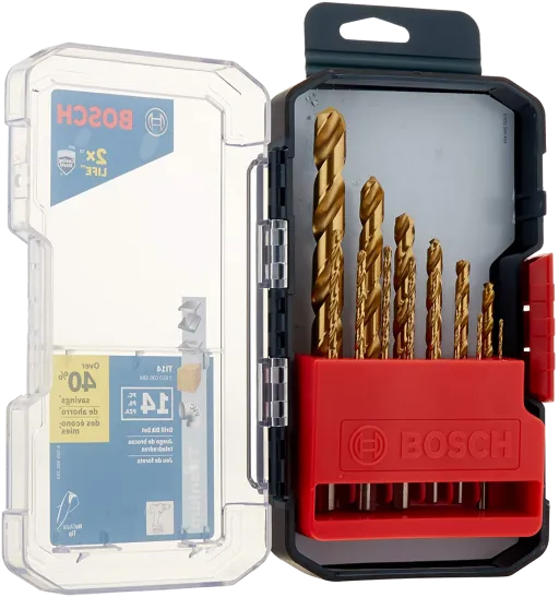 Set Of Titanium Drill Bits From Bosch
