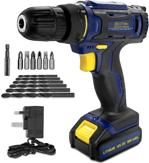 A Power Drill With A Hammer Attachment From Bosch