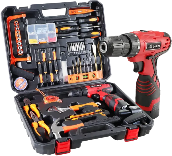 Cordless Drill Residential Energy Tools Kit With 16.8v Rechargeable Driver Claw Hammer Spanners Pliers Diy Accessory Tool Kit 108pcs Dedeo Tool Set