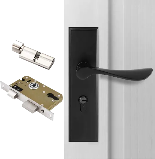 Door Handle, Exterior Access Handle With Entry Lever, Entry Door Lock Grip Set, Fixable For Both Left And Right Side Doors