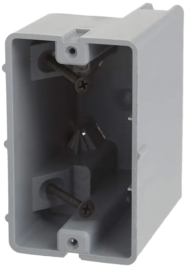 Madison Electric Box For One Gang Devices With Adjustable Depth, Rated At 42 Pounds, Grey Msb1g