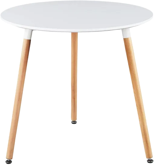 Round Dining Table With Turned Legs For Kitchen, Living Room, Or As A Coffee Table