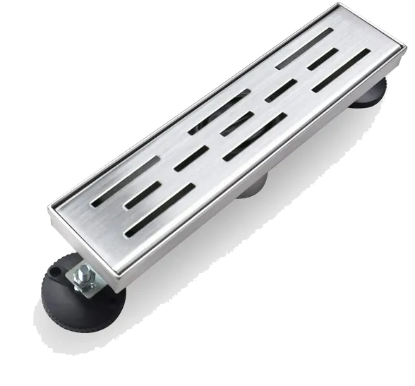 Stainless Steel Detachable Stripe Cover, Linear Sink For Bath With Hair Strainer, Linear Bath Drain 12 Inch