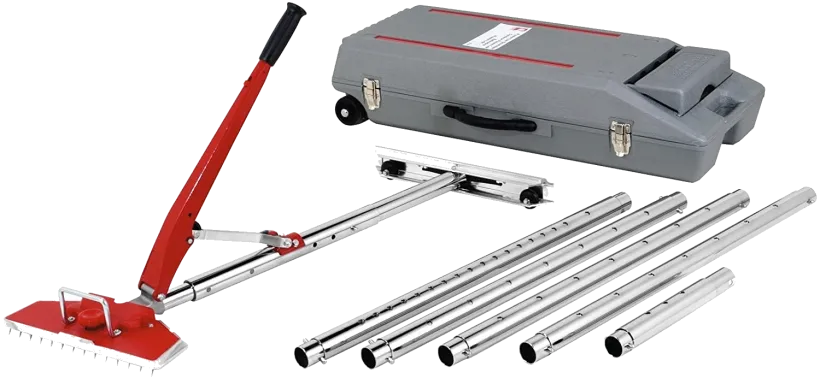 There Are 17 Lockable Positions, And An 18 Inch Tail Restrict With Wheels Included In The Roberts 10-Draws On The Notion 23-1/2 Foot Electricity Carpet Stretcher Kit.