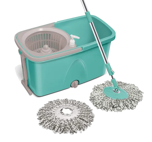 Spotzero by Milton Classic 360 Degree Cleaning Spin Mop with Easy Wheels, 2 Refill and Bucket