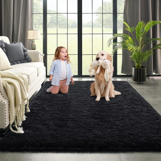 Black Area Living Room Home Decor Carpet
