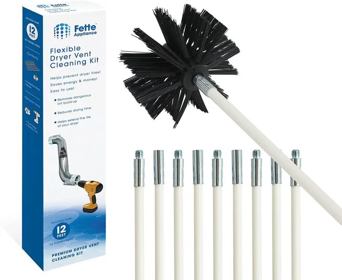 Best Overall: 30ft Holikme Dryer Vent Cleaner Kit