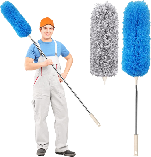 Best Overall: Microfiber Duster with Extension Pole