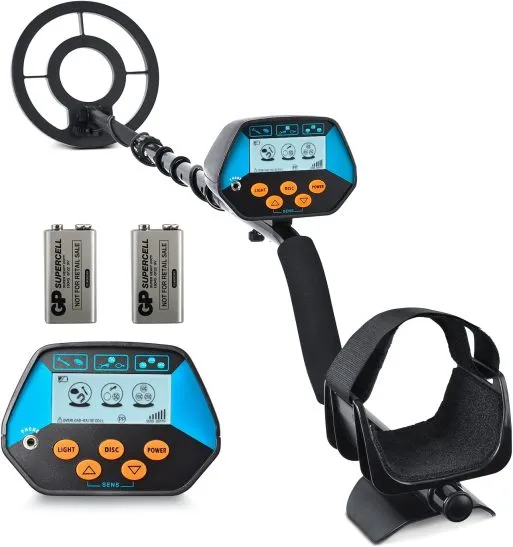 Value for Money: SUNPOW Metal Detector for Adults & Kids, Waterproof Adjustable Pinpoint Metal Detector.