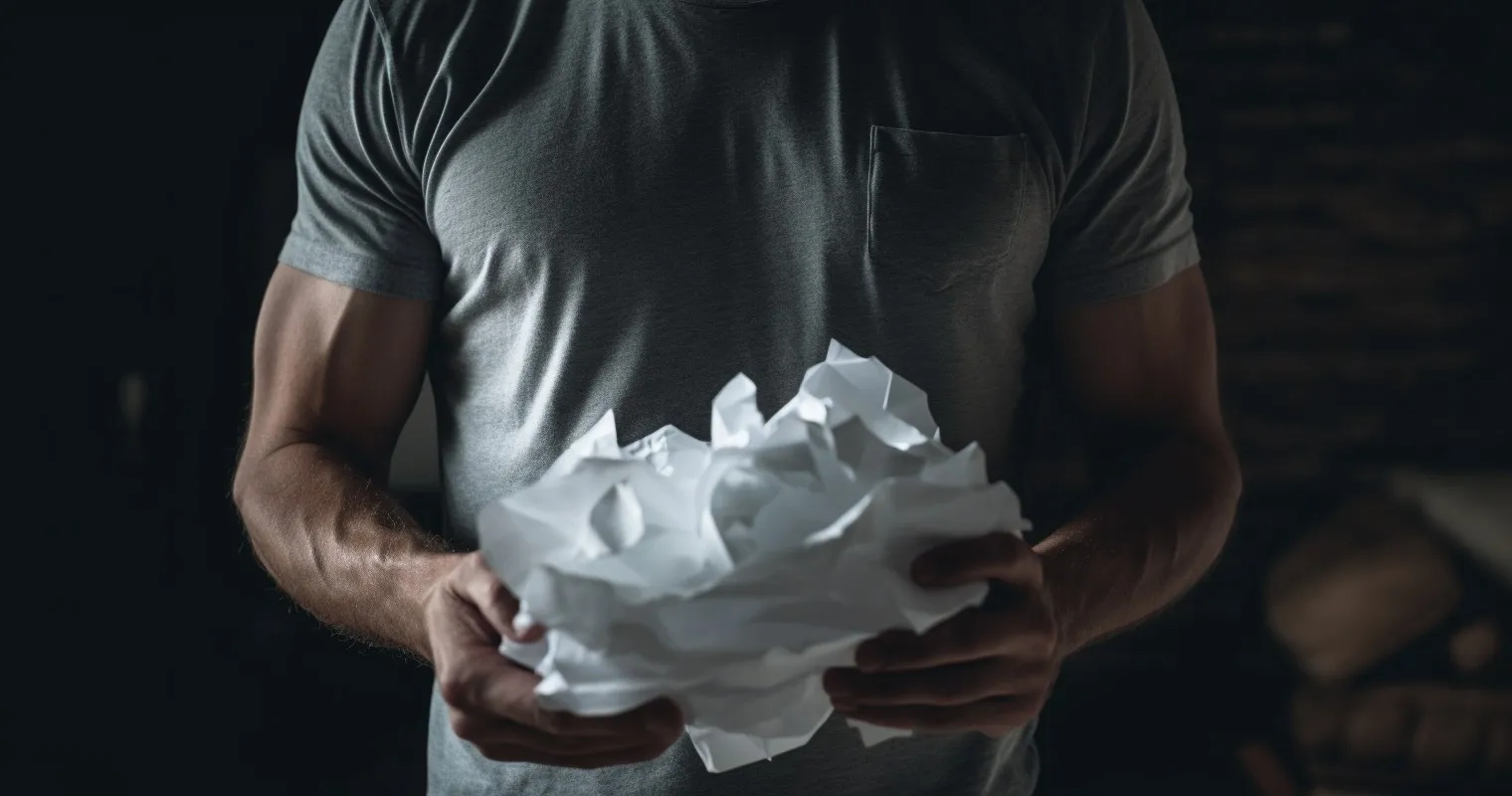 A Distressed Buyer Holding a Contract Paper