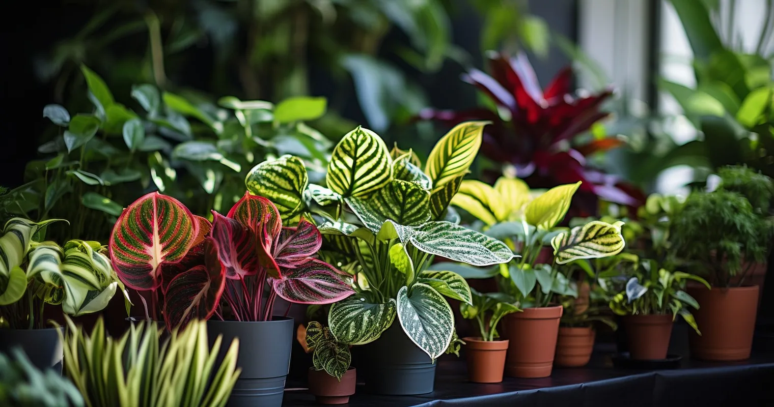 A Luxurious Display Of Exotic Houseplants