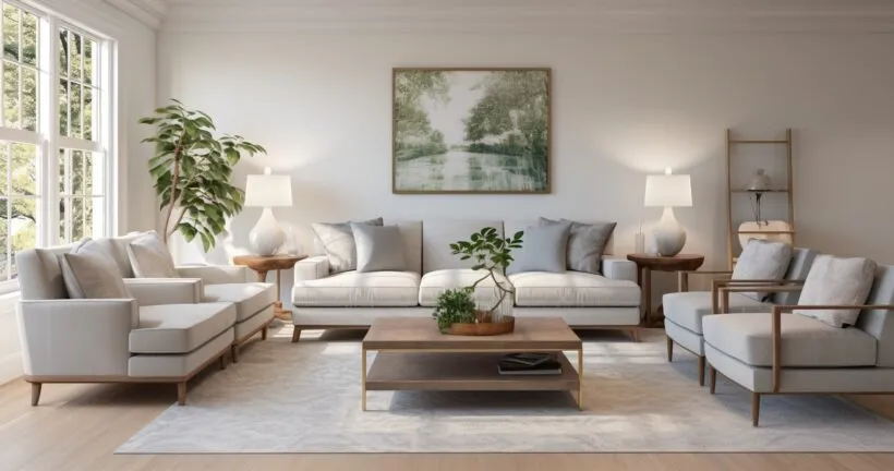A beautifully crafted residential living room
