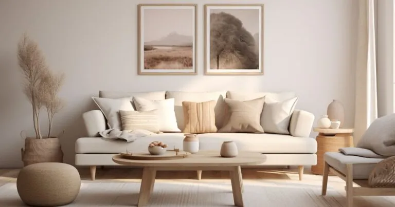 A beautifully designed living room with a modern