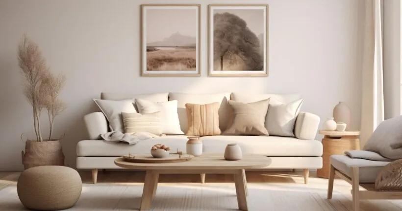 A beautifully designed living room with a modern