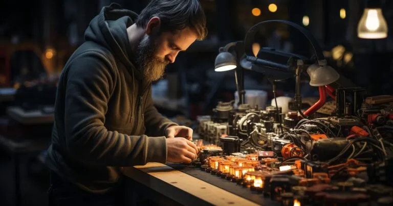 A Bustling Workshop Filled With Dirty Hand Tools Products