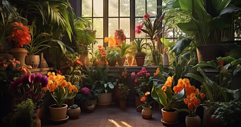 A captivating image showcasing a variety of lush