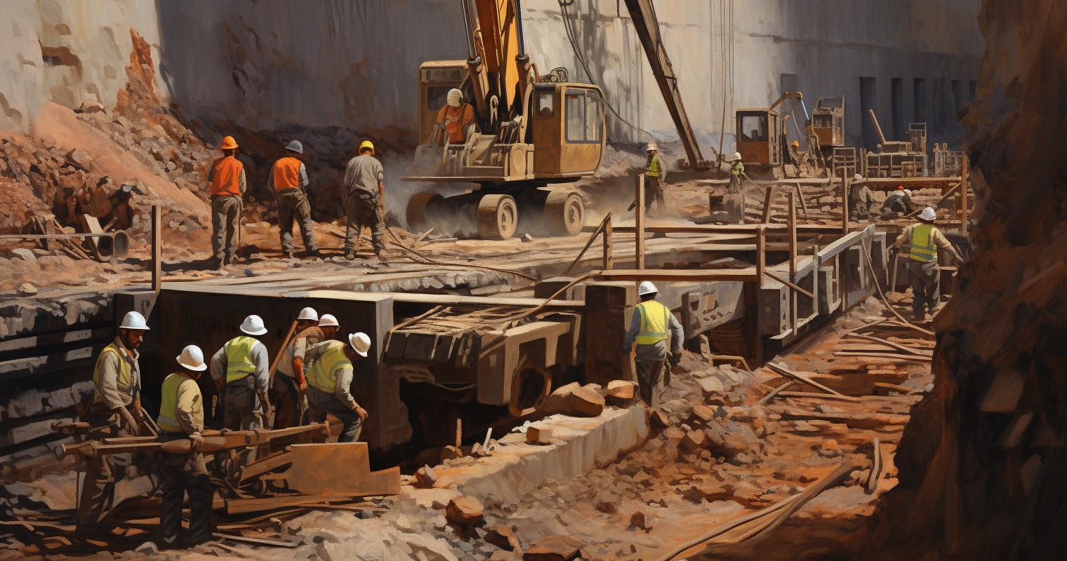 A construction site