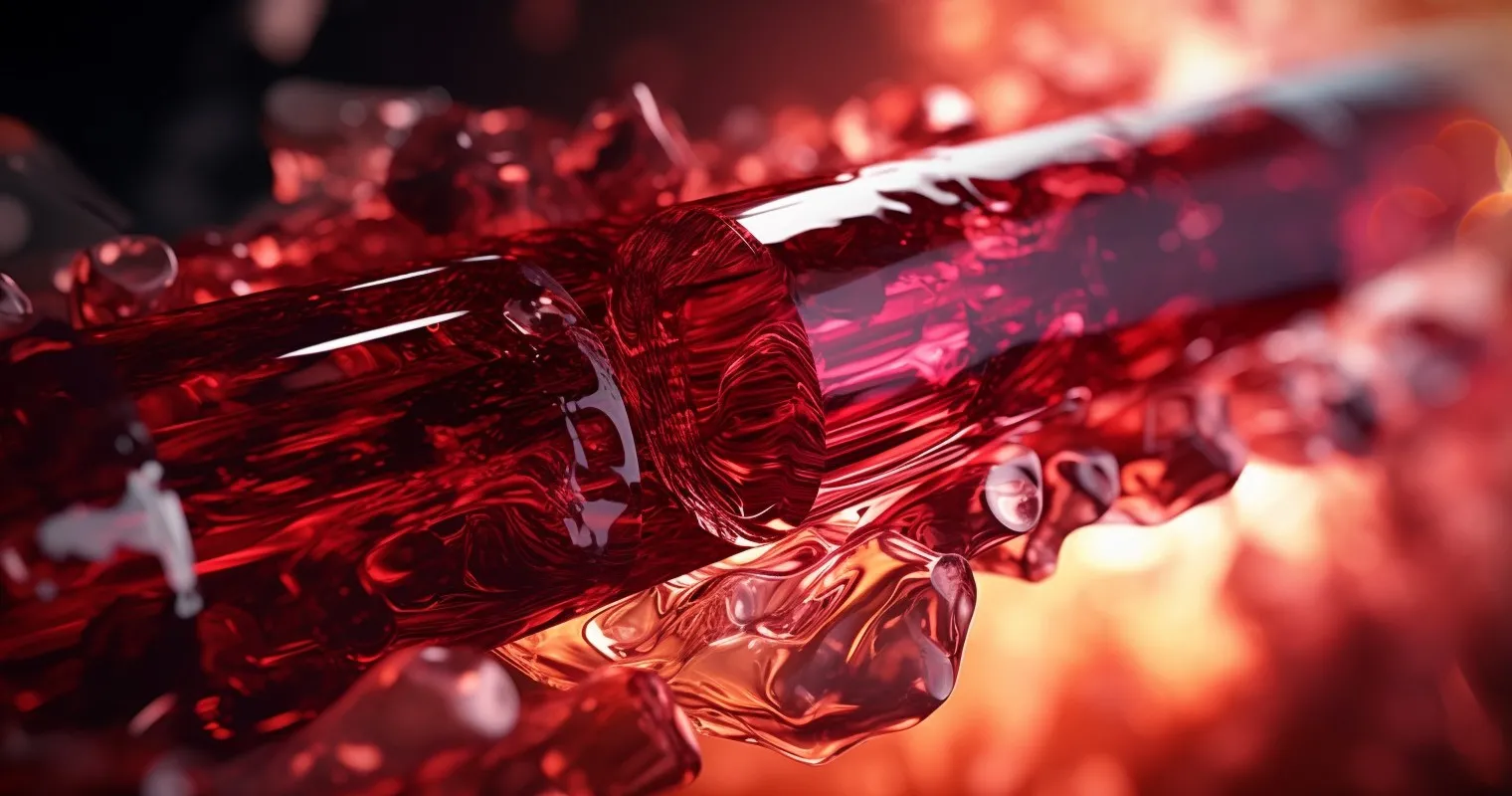 A detailed depiction of a melting fuse in action