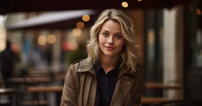 A High-Resolution Image Of A beautiful Blonde Woman
