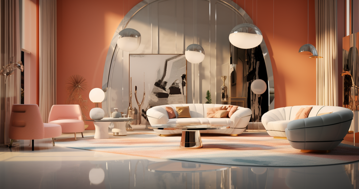 A Realistic 3D Rendering Of An Interior Space 
