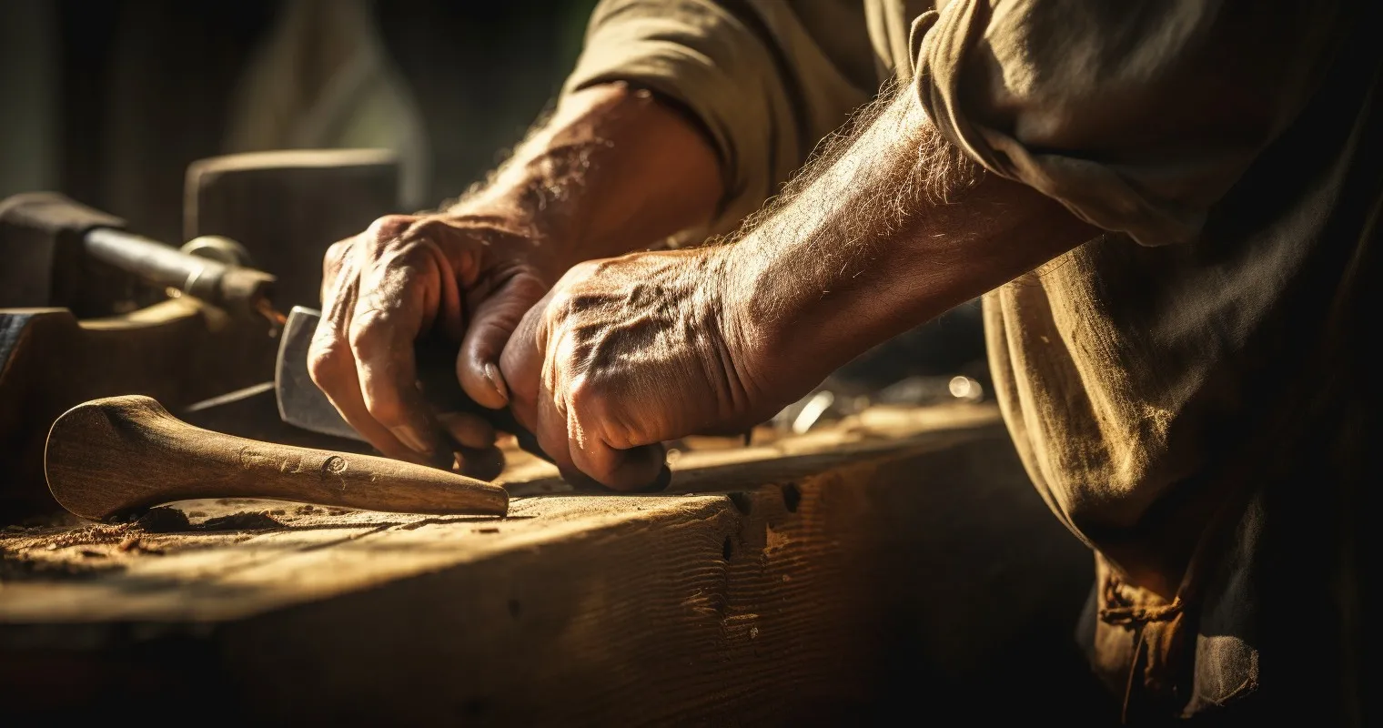 A striking visual of hands meticulously