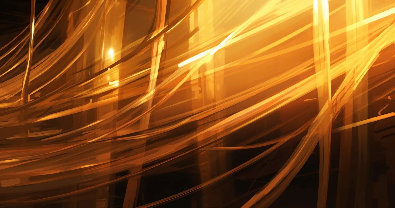 Aluminum Wires Sparkling in Sunlight