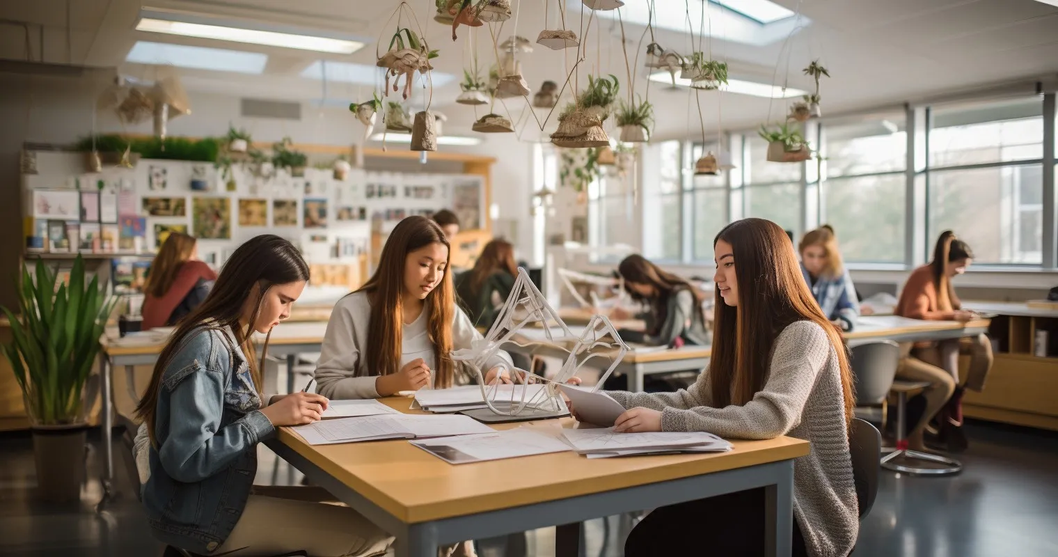 An Elegant Classroom Setting Within A Top-Tier Interior Design School
