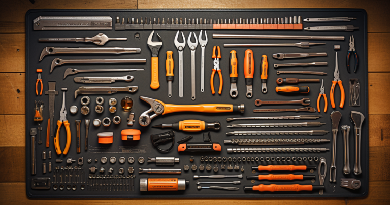 An image of various essential hand tools