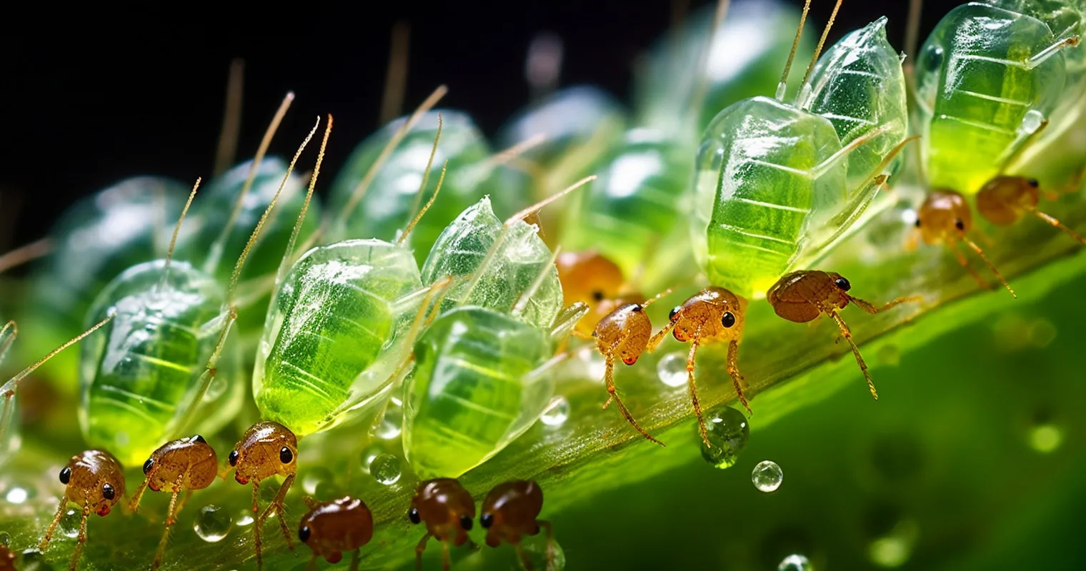 Aphid Infestation Close-Up