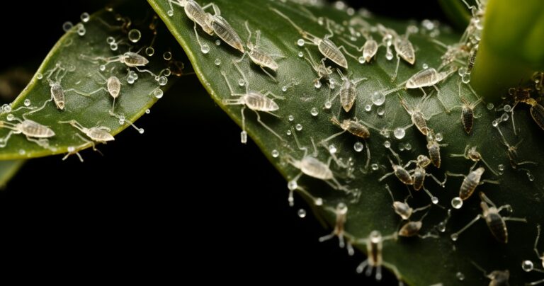 Aphid-Infested Houseplant