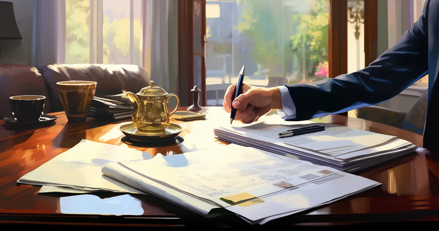 Applying For Financing Handshake And Forms