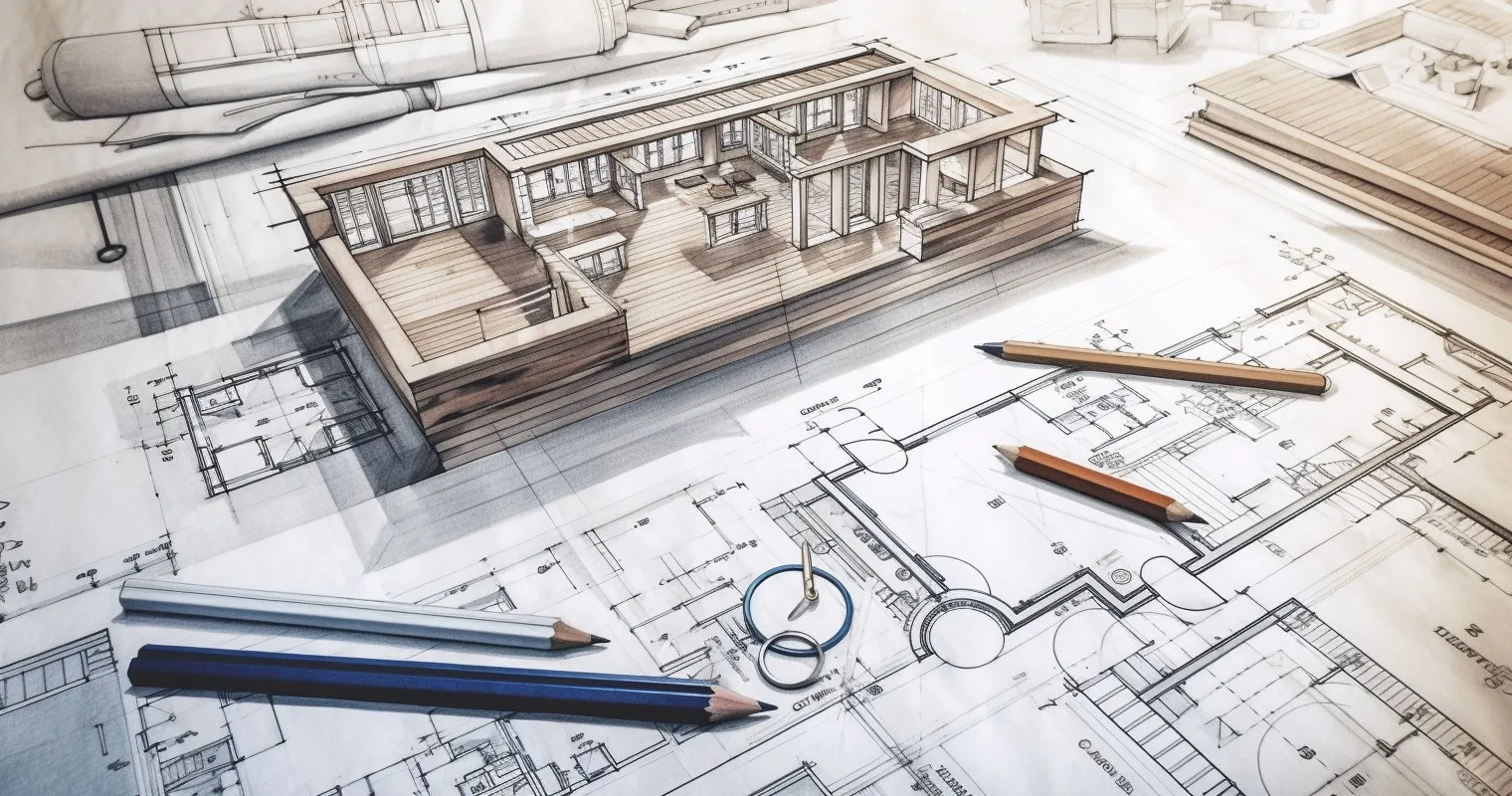 Architectural Blueprint Sketch