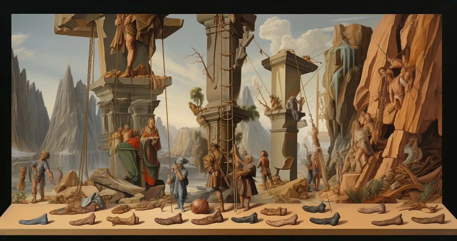Artistic Depiction of Various Footing Types