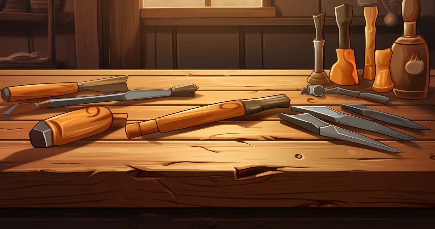 Artistic Rendering Of Chisel Set
