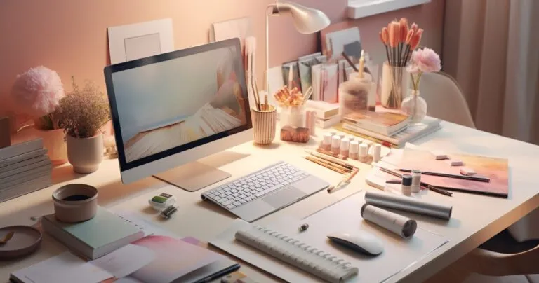 Aspiring Interior Designer's Desk