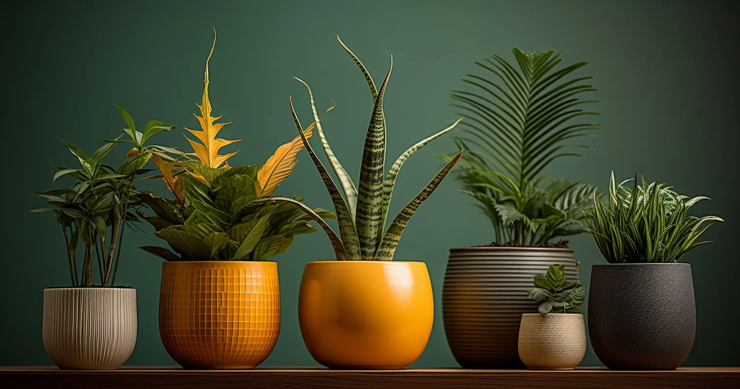 Assorted Pots Display Showcasing Pot Variety