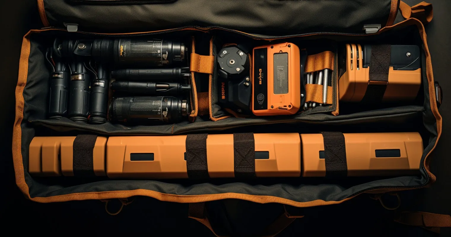 Batteries In Padded Bag For Safekeeping