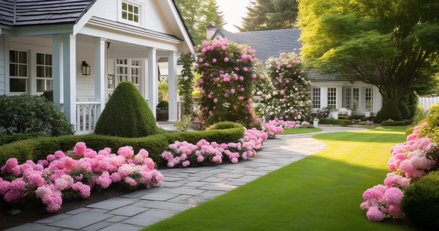 Beautiful Curb Appeal With Landscaping
