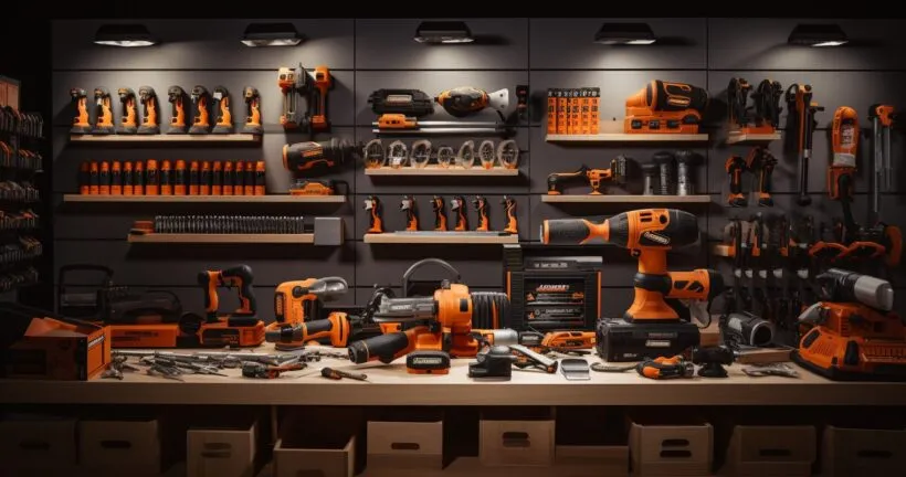Black And Decker Power Tools On Display At A Home Improvement Store