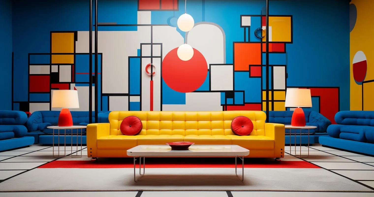 Bold Geometric Patterns on Walls