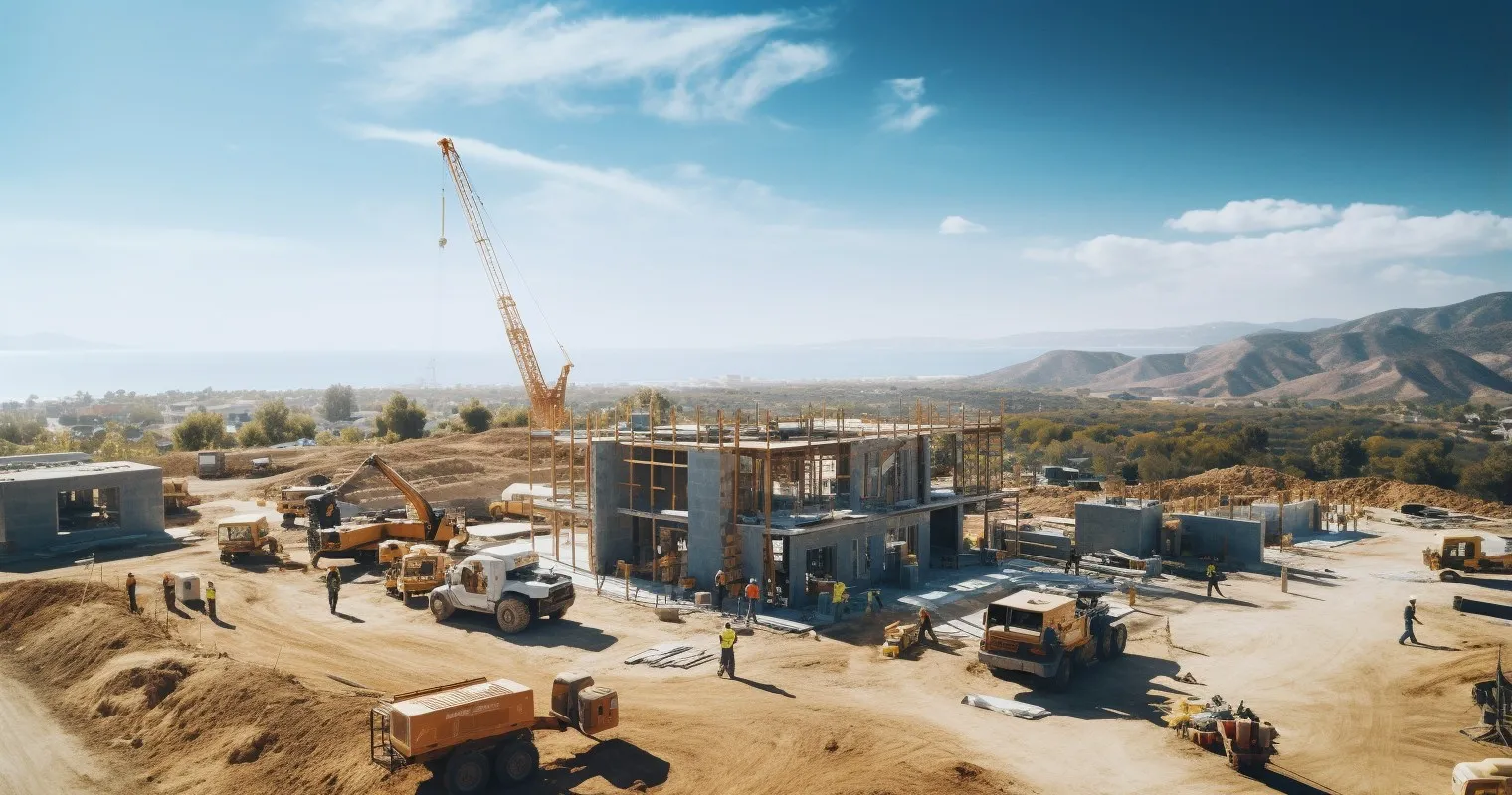 Building Dream Home Cost - Construction Site Aerial View