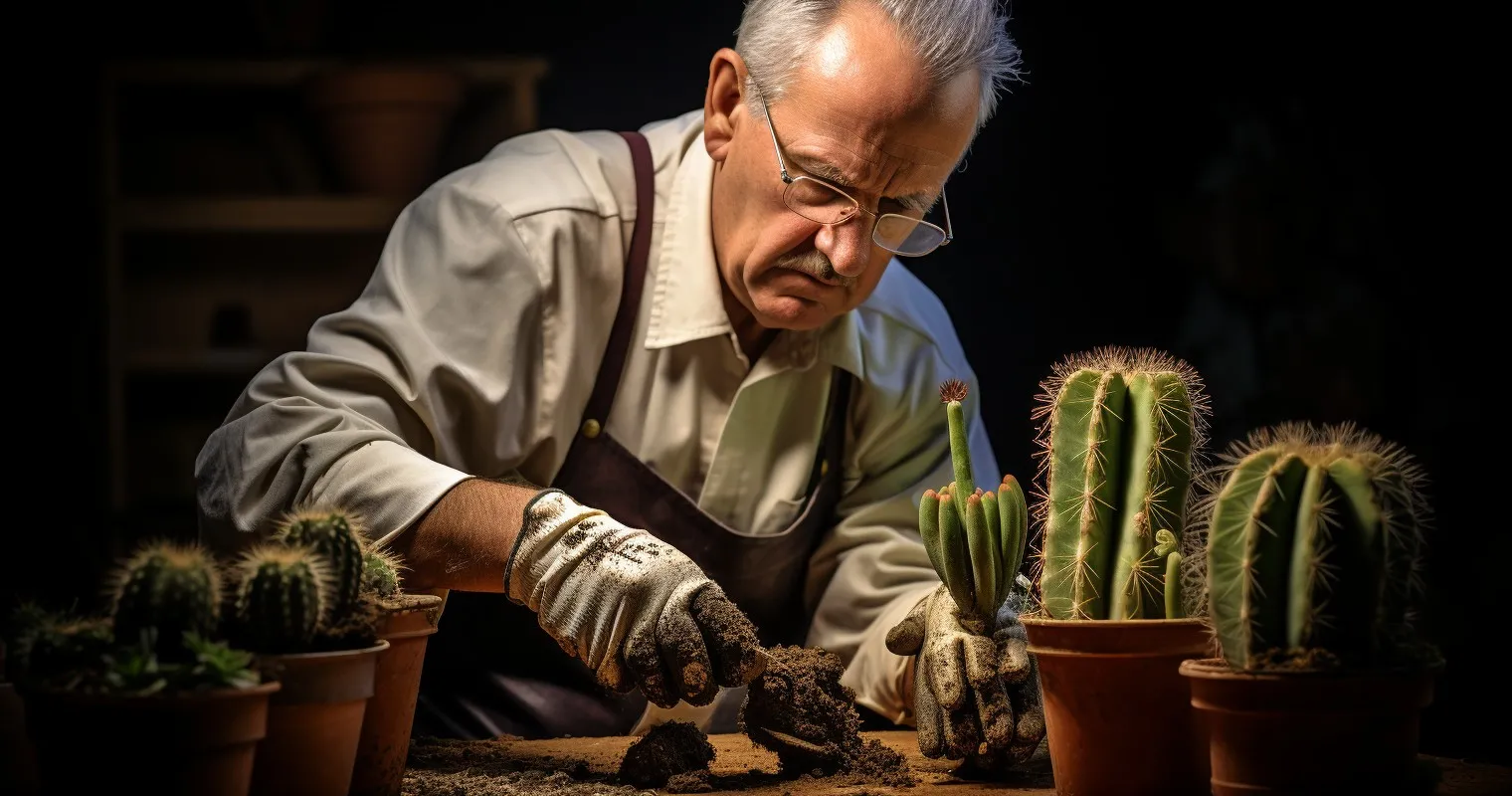 Cactus Repotting - Careful Transplant
